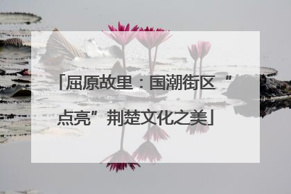 屈原故里：国潮街区“点亮”荆楚文化之美