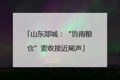 山东郯城：“鲁南粮仓”麦收接近尾声