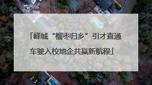峄城“榴枣归乡”引才直通车驶入校地企共赢新航程