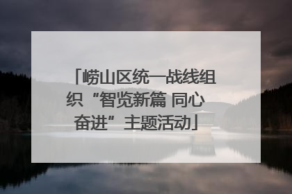 崂山区统一战线组织“智览新篇 同心奋进”主题活动