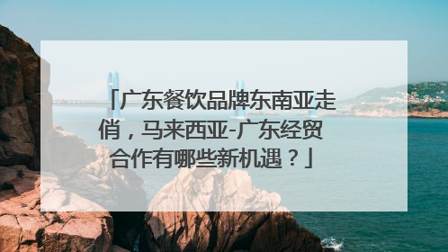广东餐饮品牌东南亚走俏，马来西亚-广东经贸合作有哪些新机遇？