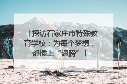 探访石家庄市特殊教育学校：为每个梦想，都插上“翅膀”