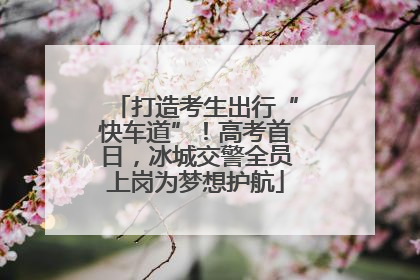 打造考生出行“快车道”！高考首日，冰城交警全员上岗为梦想护航