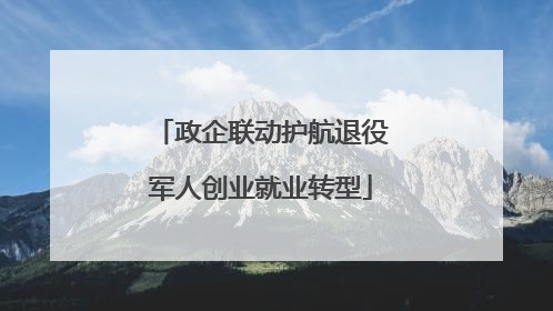 政企联动护航退役军人创业就业转型