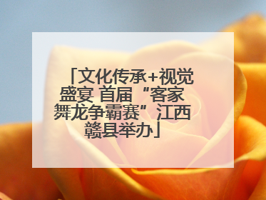 文化传承+视觉盛宴 首届“客家舞龙争霸赛”江西赣县举办