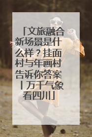 文旅融合新场景是什么样？挂面村与年画村告诉你答案丨万千气象看四川
