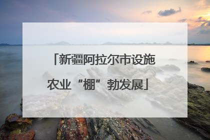 新疆阿拉尔市设施农业“棚”勃发展