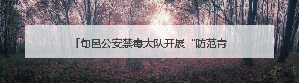 旬邑公安禁毒大队开展“防范青少年药物滥用”主题班会课活动