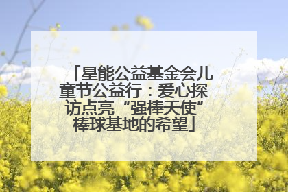 星能公益基金会儿童节公益行：爱心探访点亮“强棒天使”棒球基地的希望