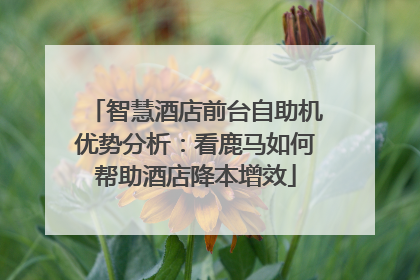 智慧酒店前台自助机优势分析：看鹿马如何帮助酒店降本增效
