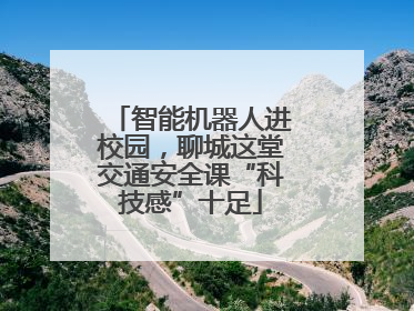 智能机器人进校园，聊城这堂交通安全课“科技感”十足