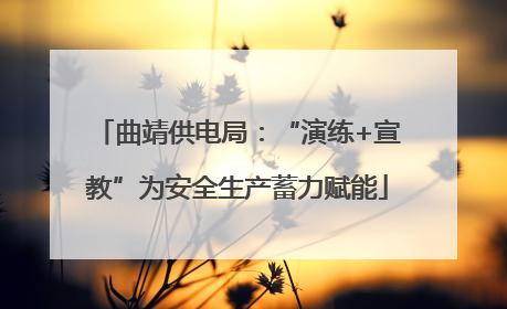 曲靖供电局：“演练+宣教”为安全生产蓄力赋能