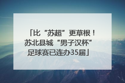 比“苏超”更草根！苏北县城“男子汉杯”足球赛已连办35届