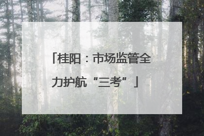 桂阳：市场监管全力护航“三考”