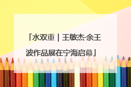 水双重｜王敏杰·余王波作品展在宁海启幕