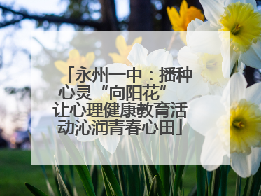 永州一中：播种心灵“向阳花” 让心理健康教育活动沁润青春心田