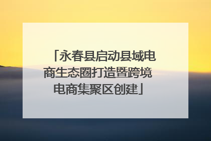 永春县启动县域电商生态圈打造暨跨境电商集聚区创建