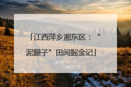 江西萍乡湘东区：“泥腿子”田间掘金记