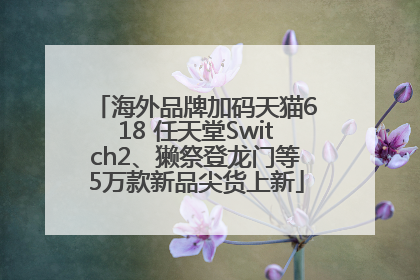 海外品牌加码天猫618 任天堂Switch2、獭祭登龙门等5万款新品尖货上新