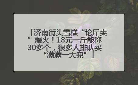 济南街头雪糕“论斤卖”爆火！18元一斤能称30多个，很多人排队买“满满一大兜”