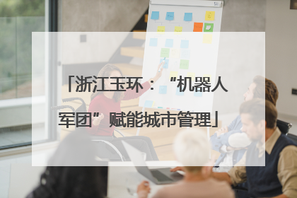 浙江玉环：“机器人军团”赋能城市管理