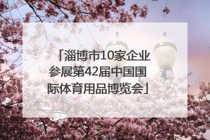 淄博市10家企业参展第42届中国国际体育用品博览会