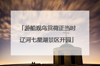 游船观鸟赏荷正当时 辽河七星湖景区开园