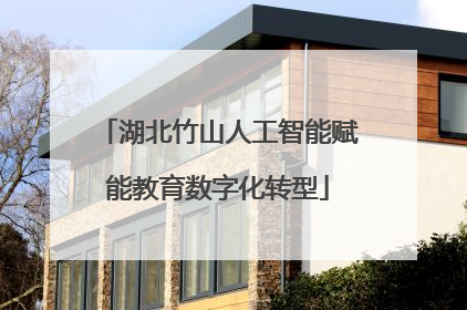 湖北竹山人工智能赋能教育数字化转型