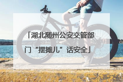 湖北随州公安交管部门“摆摊儿”话安全