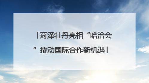 菏泽牡丹亮相“哈洽会”撬动国际合作新机遇