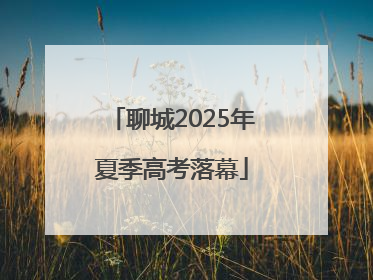聊城2025年夏季高考落幕