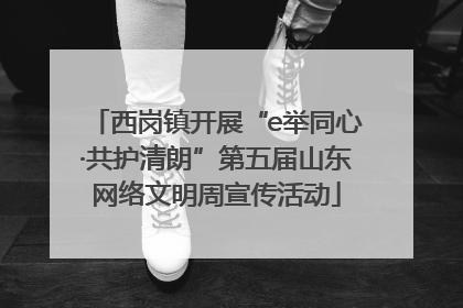 西岗镇开展“e举同心·共护清朗”第五届山东网络文明周宣传活动