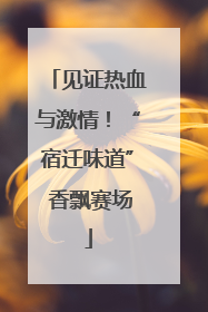 见证热血与激情！“宿迁味道” 香飘赛场