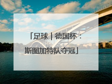 足球｜德国杯：斯图加特队夺冠