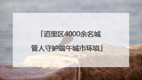 道里区4000余名城管人守护端午城市环境
