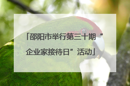 邵阳市举行第三十期“企业家接待日”活动