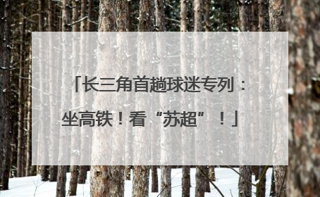 长三角首趟球迷专列：坐高铁！看“苏超”！