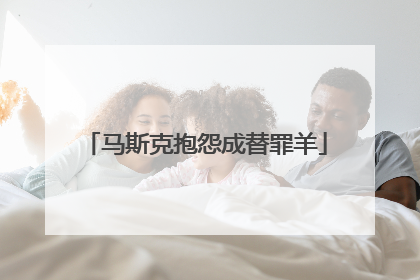 马斯克抱怨成替罪羊