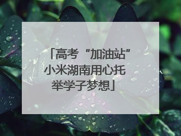高考“加油站” 小米湖南用心托举学子梦想