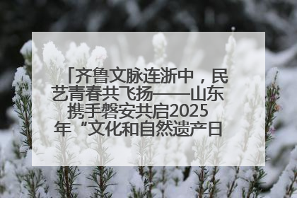 齐鲁文脉连浙中，民艺青春共飞扬——山东携手磐安共启2025年“文化和自然遗产日”系列活动