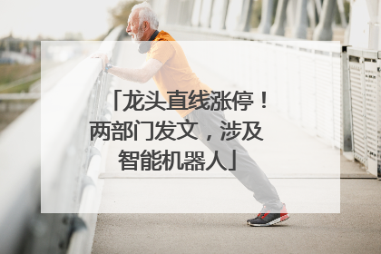 龙头直线涨停！两部门发文，涉及智能机器人