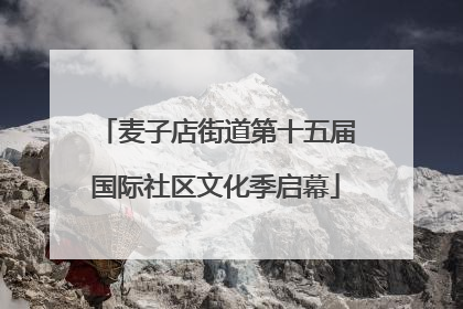 麦子店街道第十五届国际社区文化季启幕