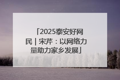 2025泰安好网民｜宋芹：以网络力量助力家乡发展